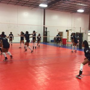 Photo of a team in practice