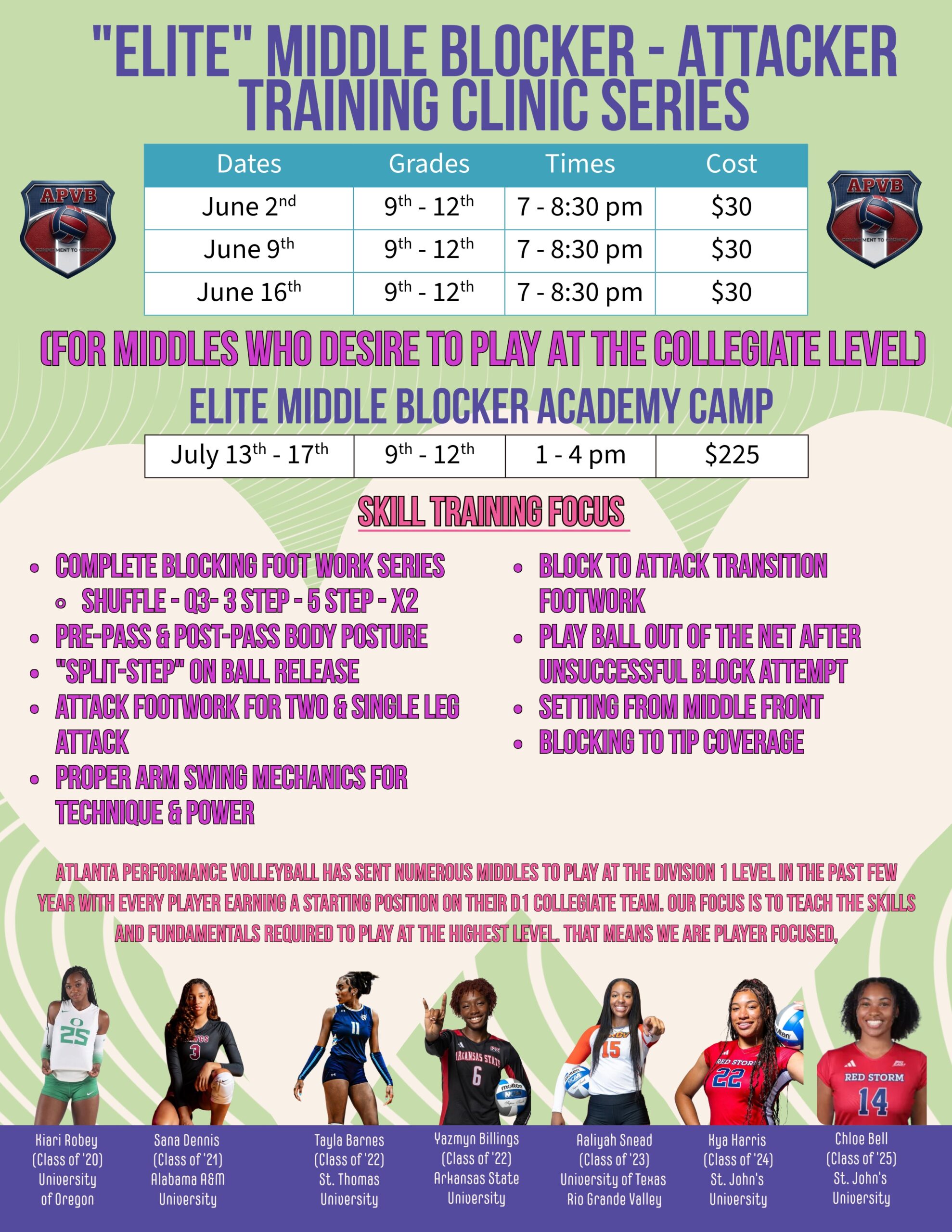 2026 Middle Blocker Camp